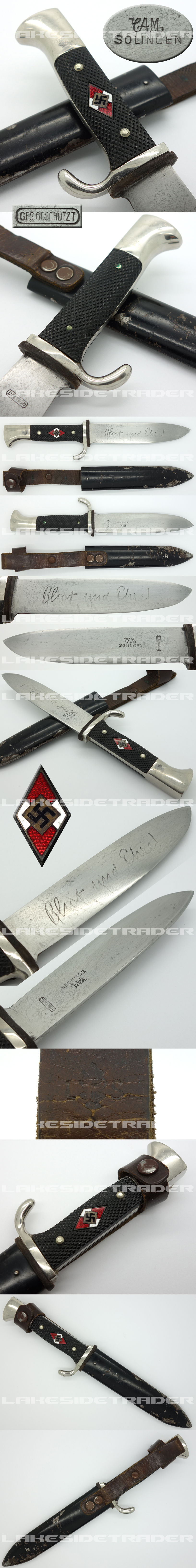 Early Hitler Youth Knife by CAM