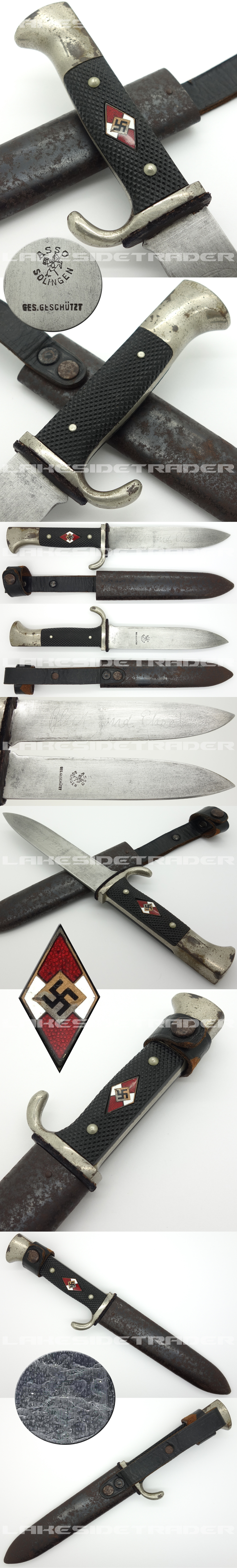 Early Hitler Youth Knife by ASSO