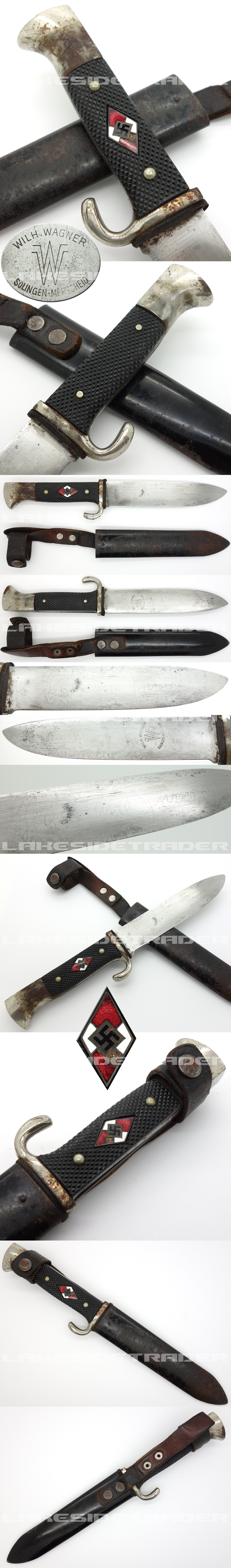 Early Hitler Youth Knife by Wilh. Wagner