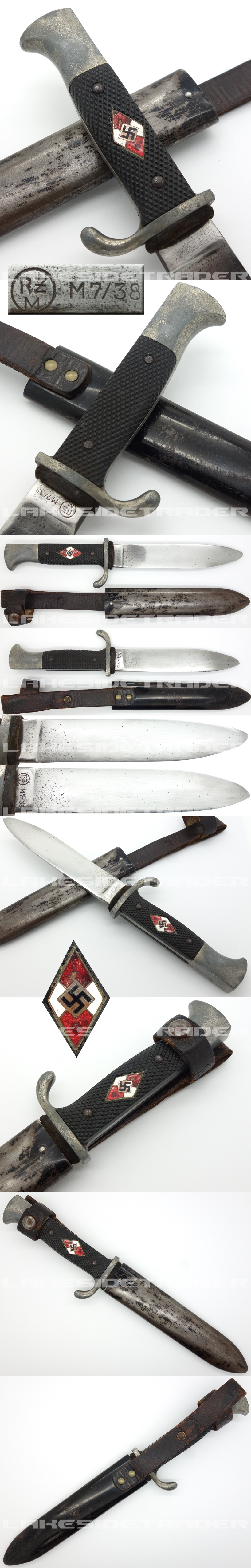 Hitler Youth Knife by RZM M7/38