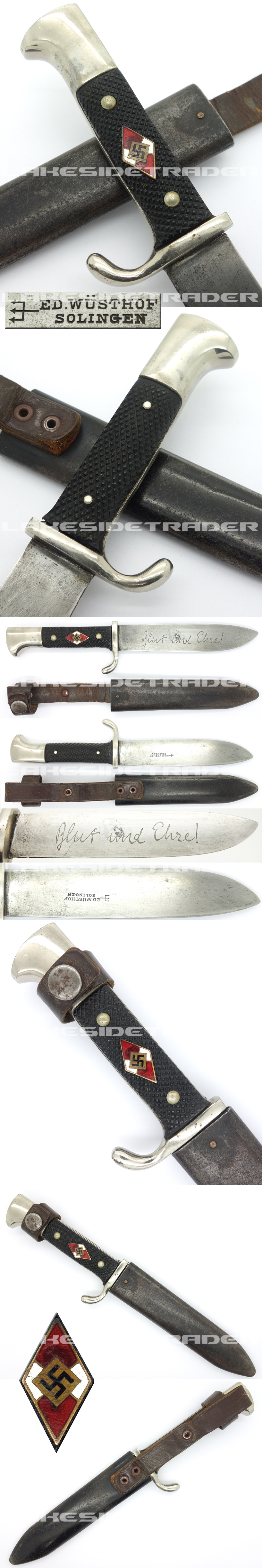 Very Early Hitler Youth Knife by Ed. Wüsthof