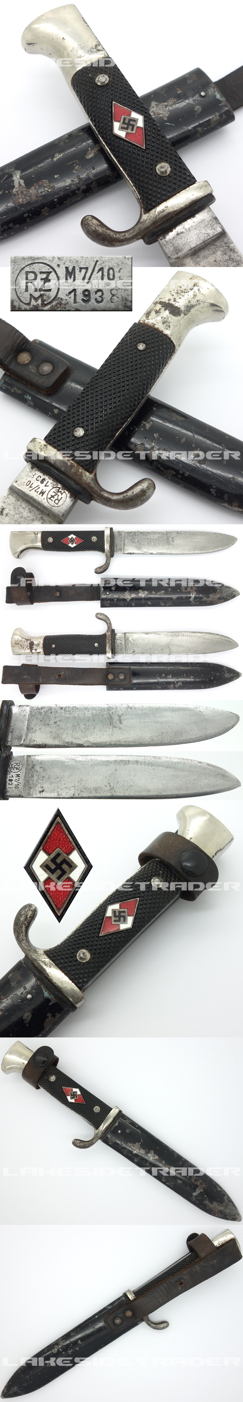 Hitler Youth Knife by RZM M7/102 1938