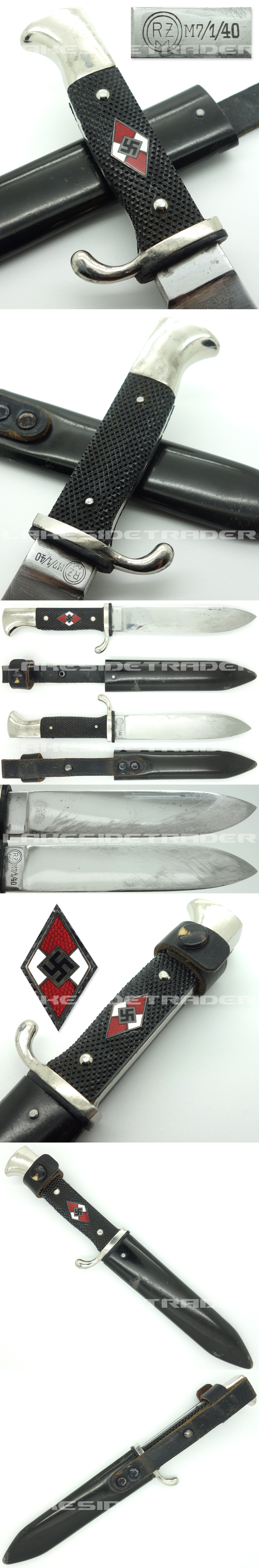Hitler Youth Knife by RZM M7/1 1940