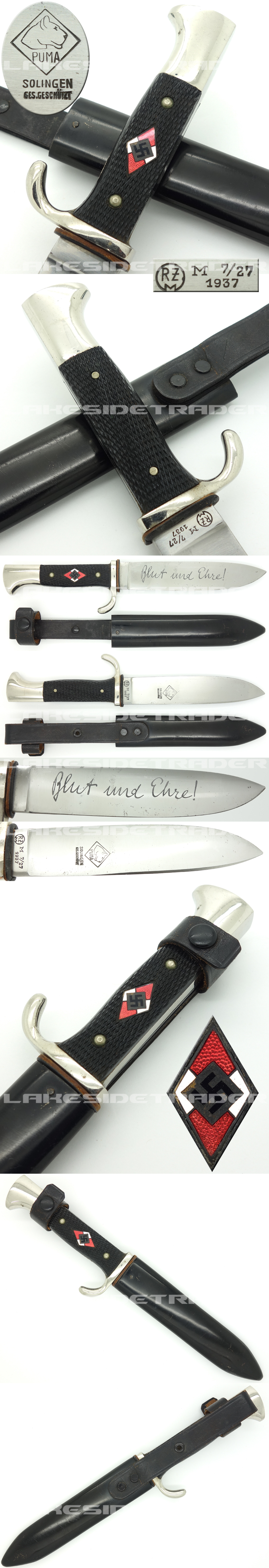 Minty - Transitional Hitler Youth Knife by Puma 1937