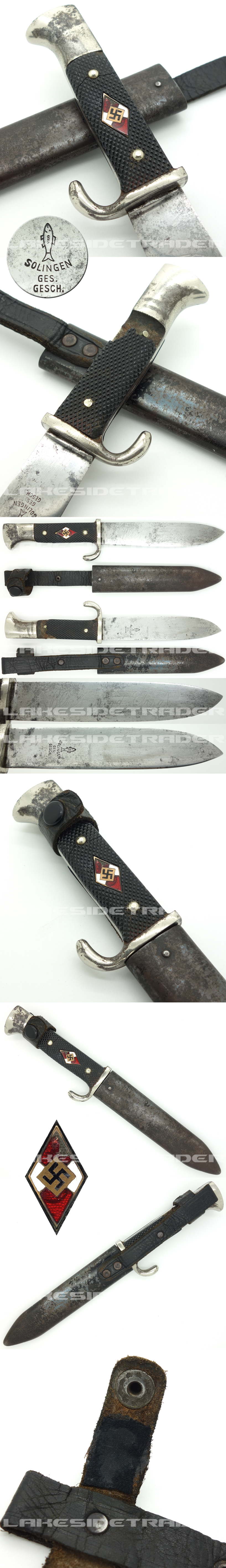 RARE - Early Hitler Yotuh Knife by Ed. Gembruch