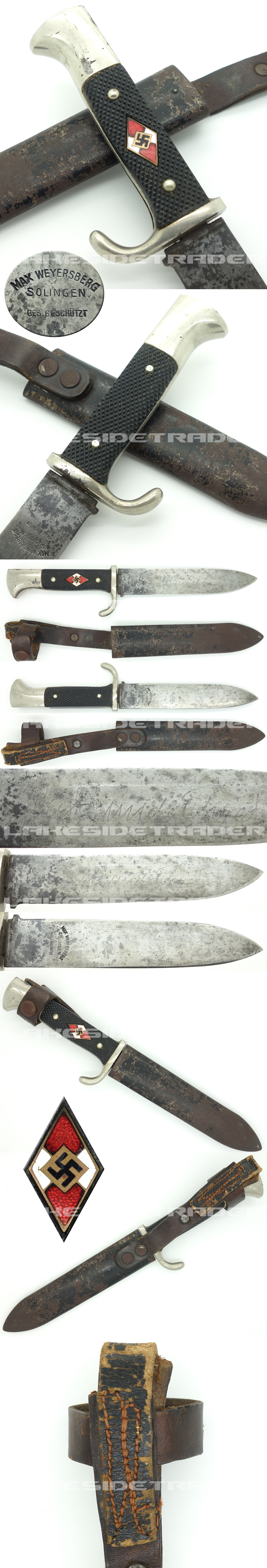 Early Hitler Youth Knife by Max Weyersberg