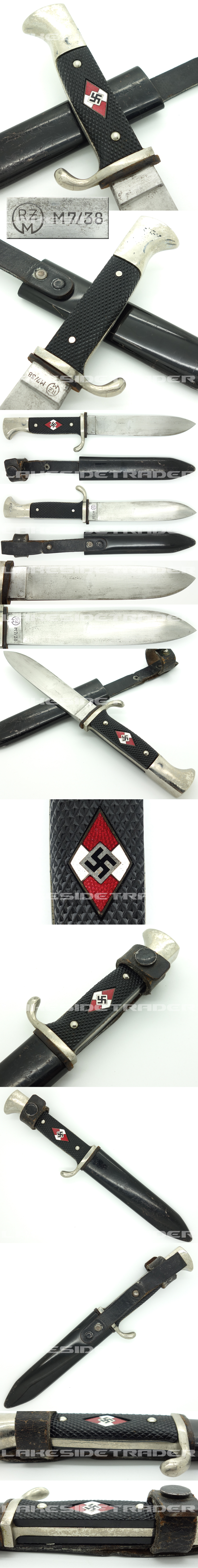 Hitler Youth Knife by RZM M7/38