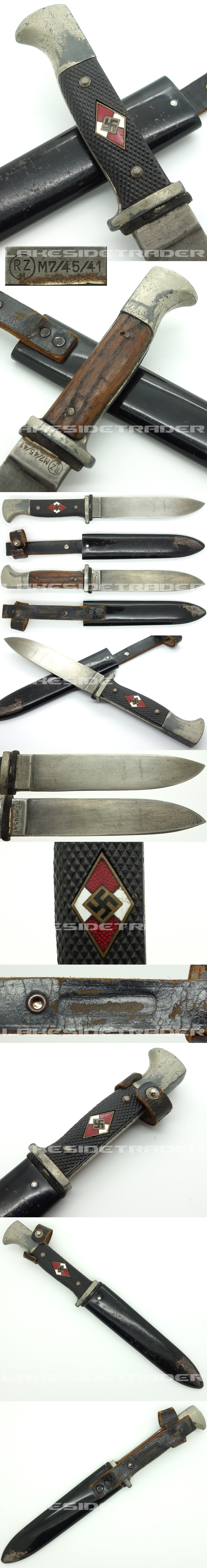 Hitler Youth Knife by RZM M7/45/41