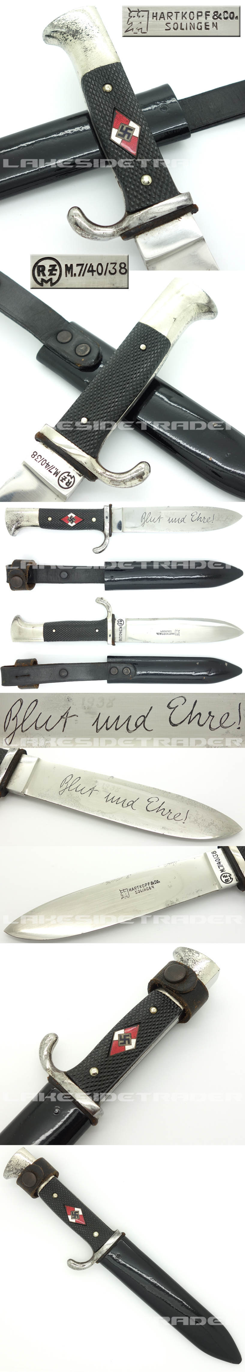 Transitional Hitler Youth Knife by Hartkopf & Co.