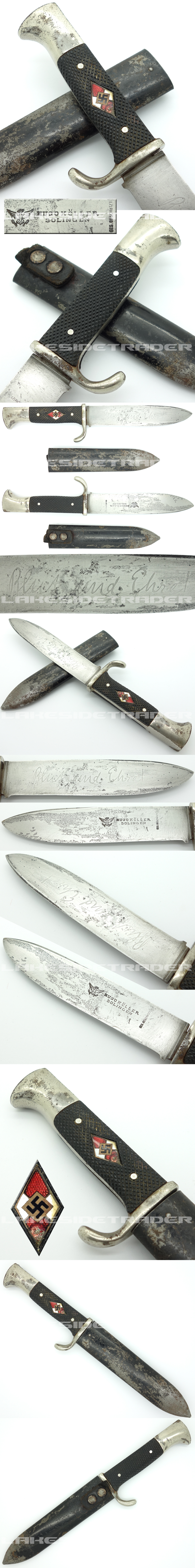 Early Hitler Youth Knife by Hugo Köller