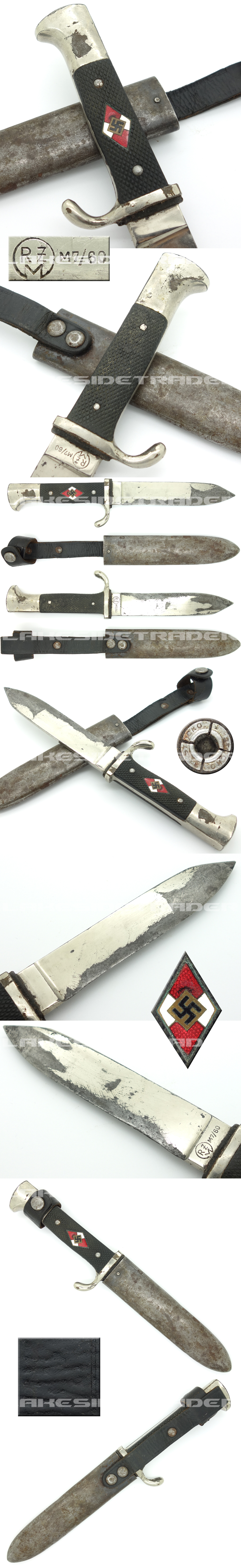 Hitler Youth Knife by RZM M7/60
