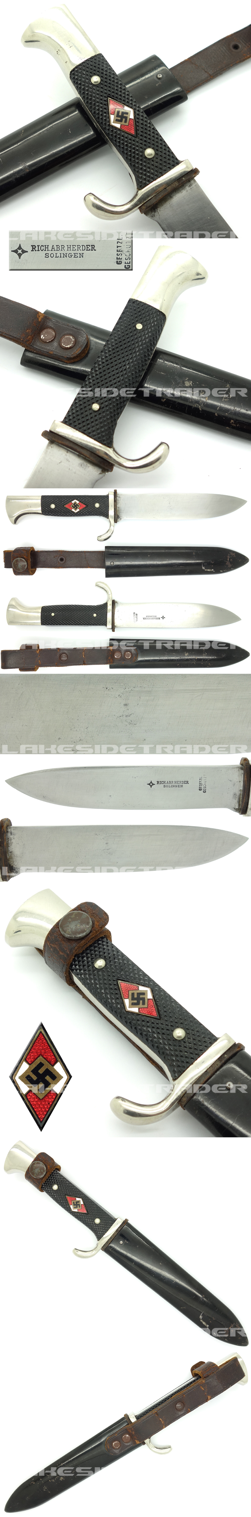 Early Hitler Youth Knife by Richard Herder