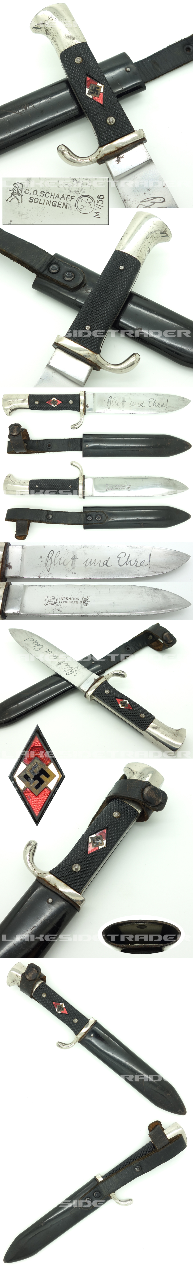 Transitional Hitler Youth Knife by C.D. Schaaff