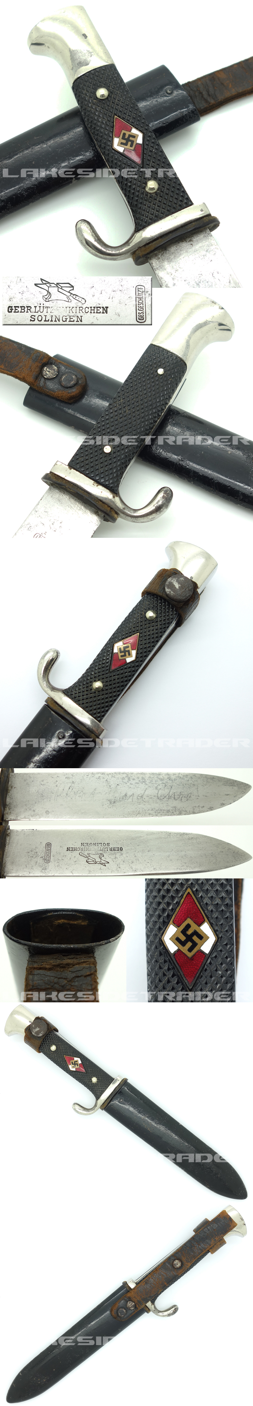 Rare - Early Hitler Youth Knife by Gebr. Lützenkirchen