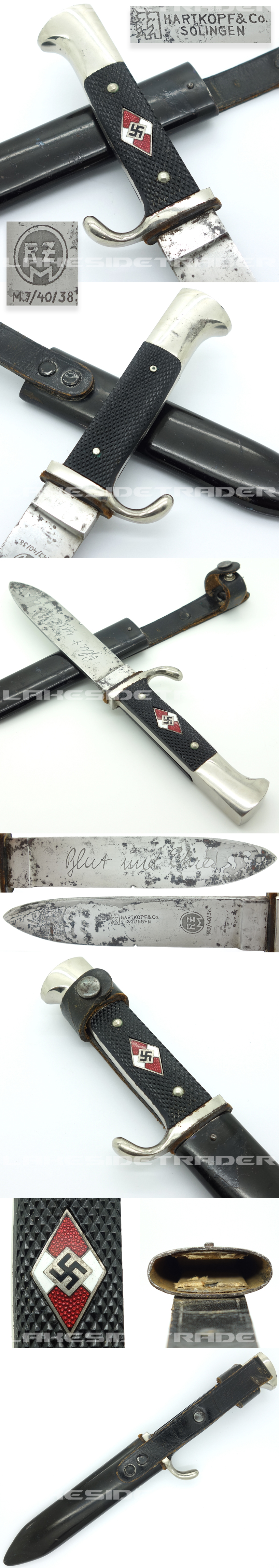 Transitional Hitler Youth Knife by Hartkopf