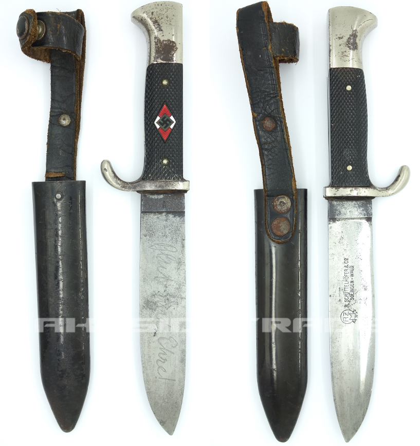 Transitional Hitler Youth Knife by Schüttelhöfer 