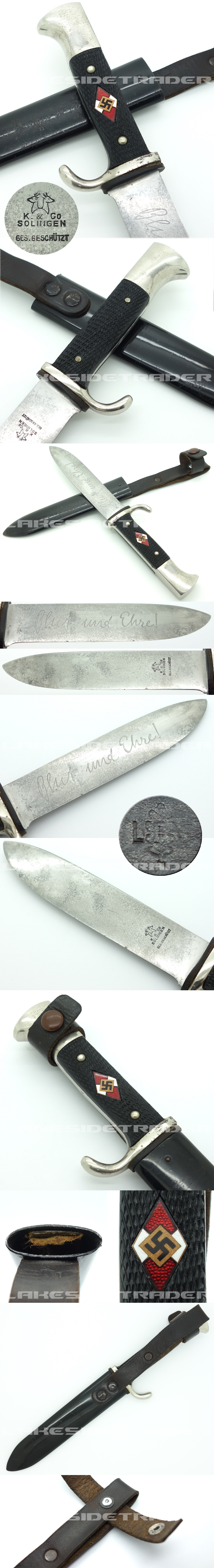 Early Hitler Youth Knife by K & Co.