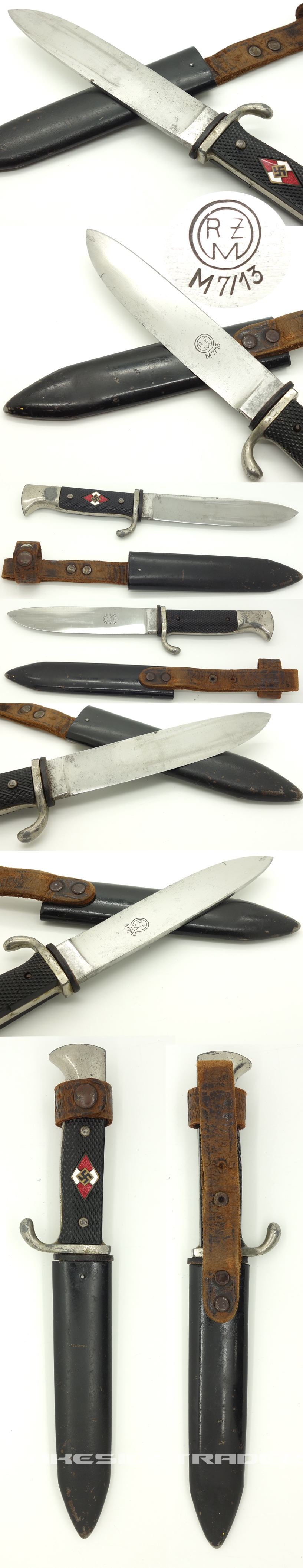 Hitler Youth Dagger by RZM M7/13