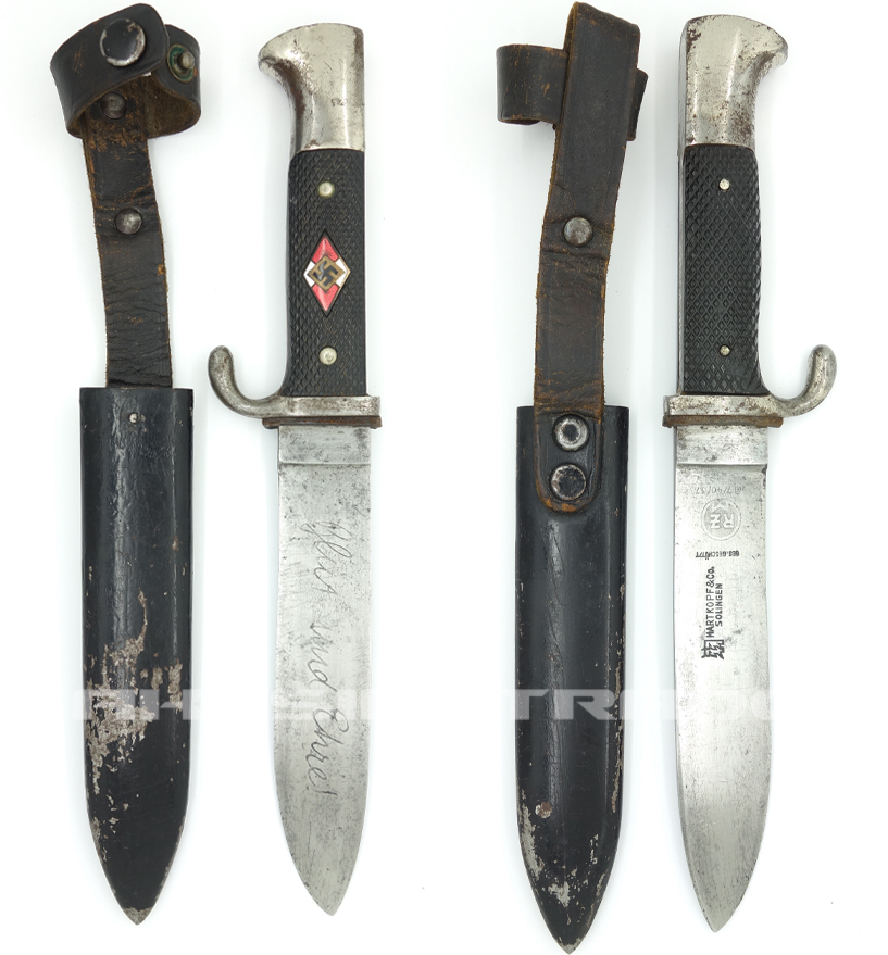 Transitional Hitler Youth Knife by Hartkopf & Co. 1937