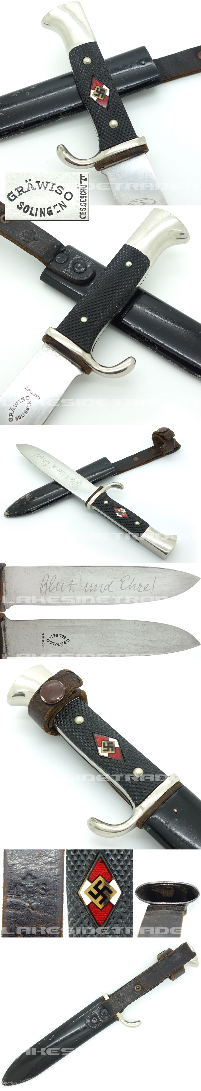 Early Hitler Youth Knife by Gräwiso