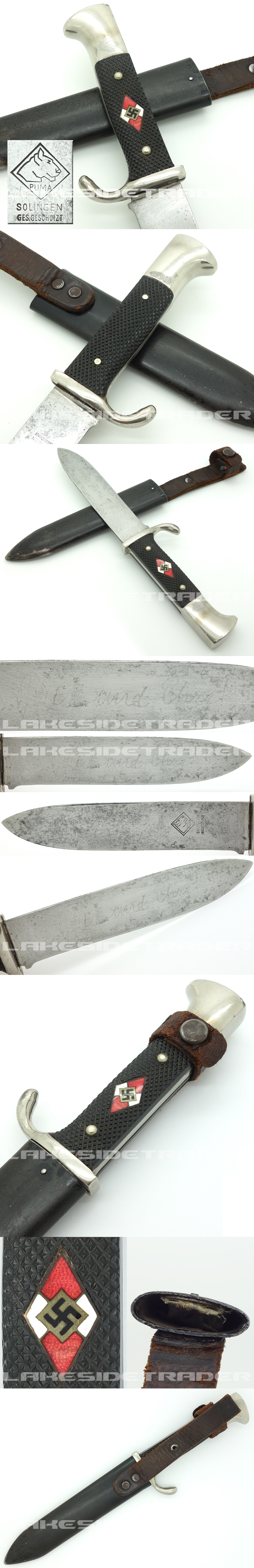 Early Hitler Youth Knife by Puma