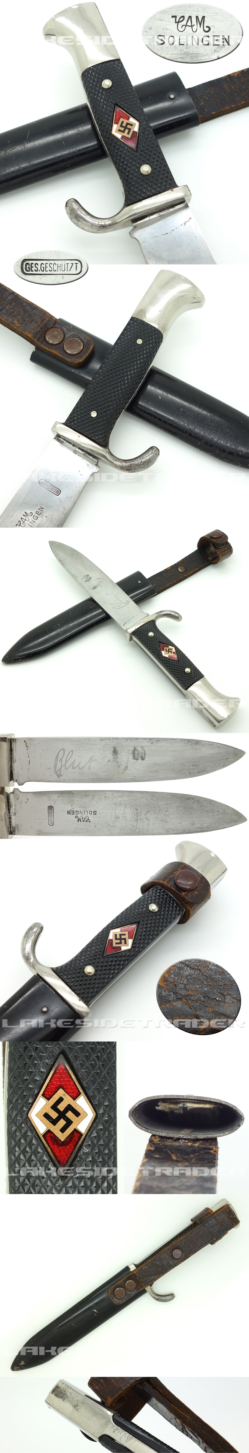 Early Hitler Youth Knife by CAM