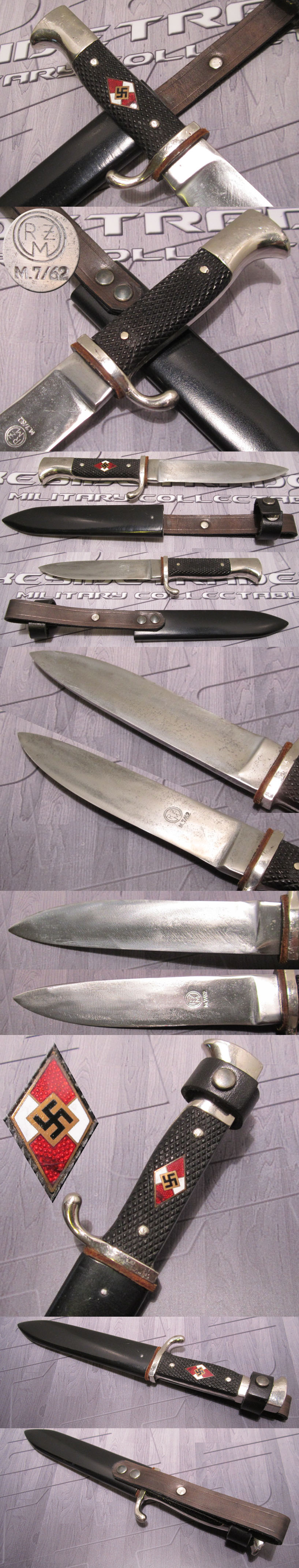 Restored Hitler Youth Knife by RZM M7/62