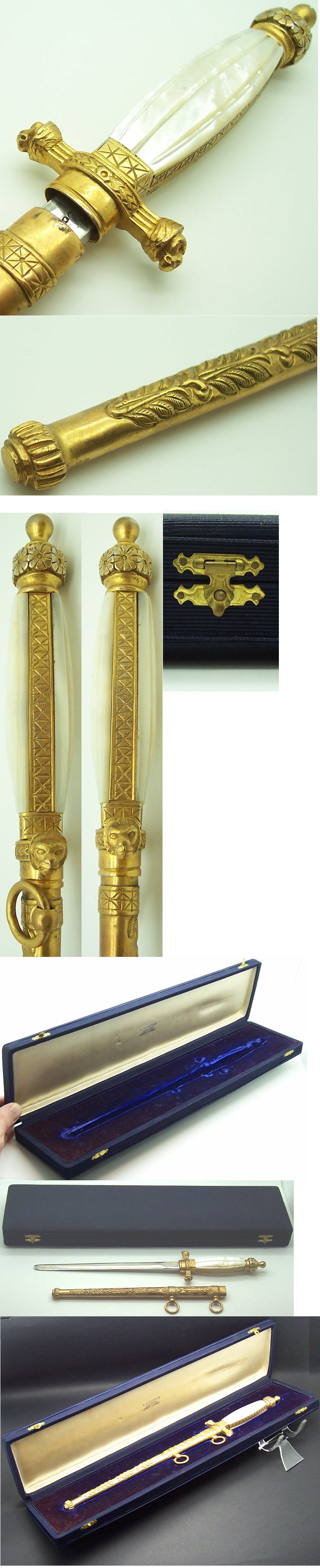 Cased Royal Italian Navy Cadet Dagger 1929