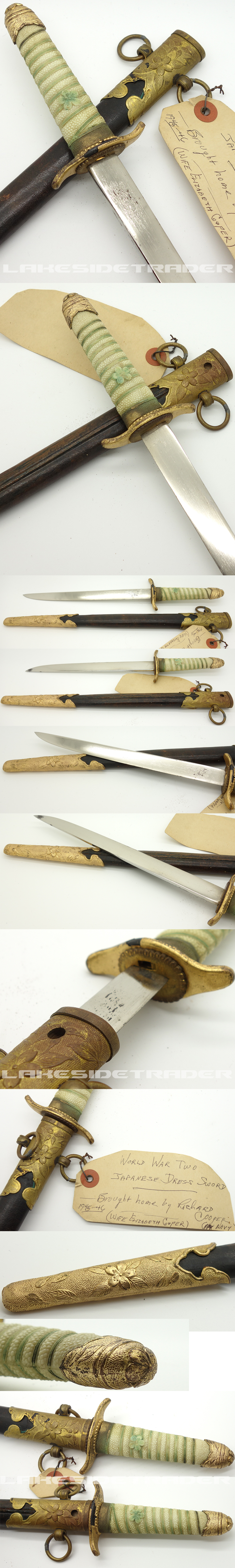 Japanese Navy Dagger with Vet bring-back tag