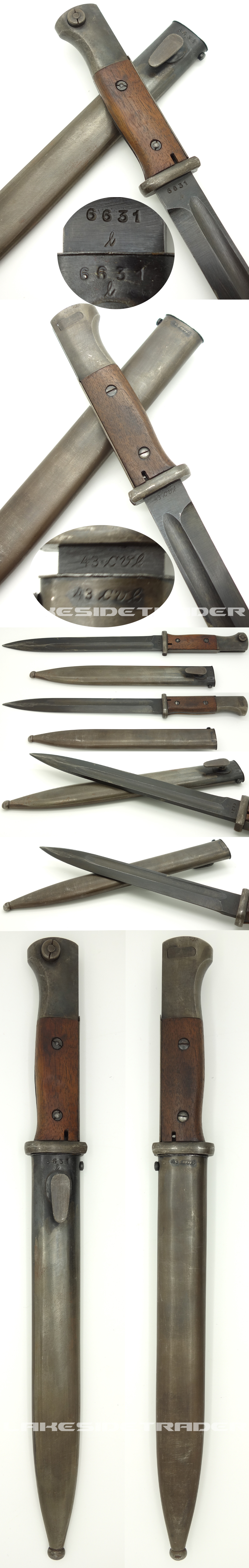 WKC K98 Bayonet 1943