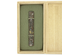 Japan - Shibuichi Kozuka by Uchida Masachika 