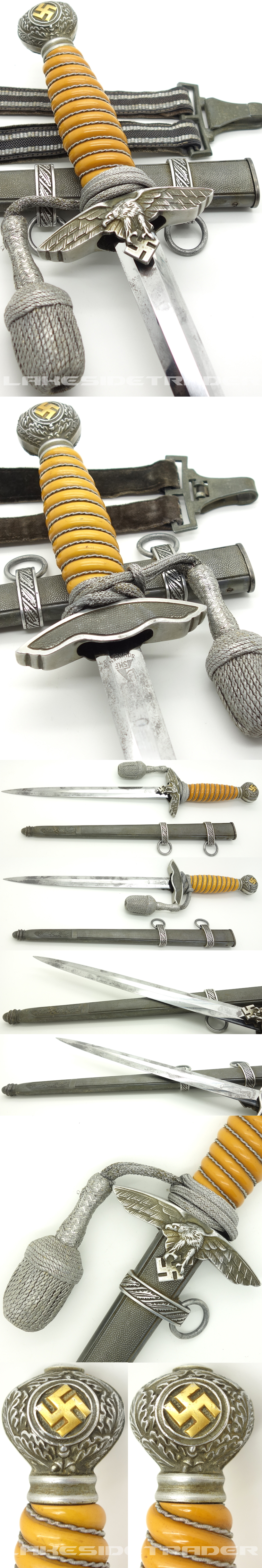 2nd Model Luftwaffe Dagger by SMF w Accouterments