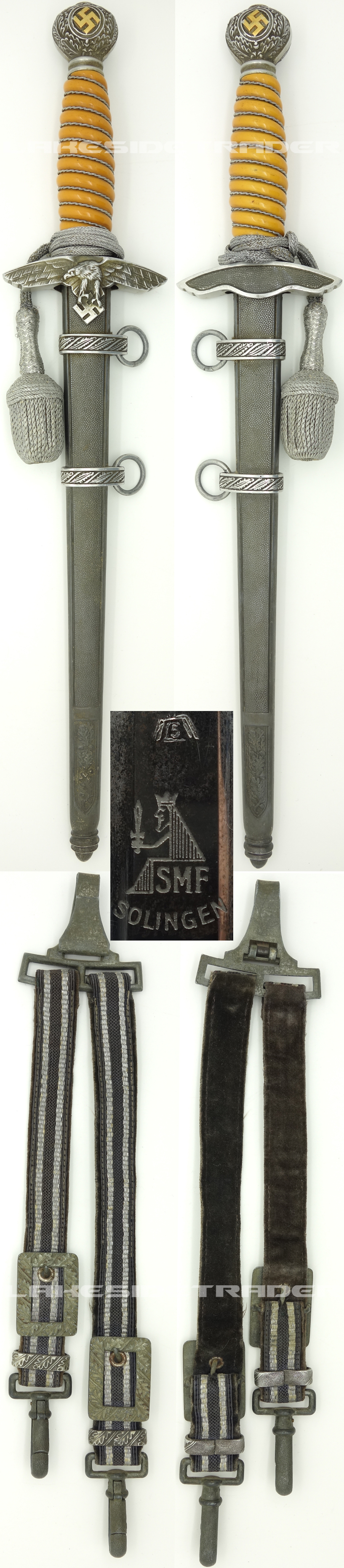 2nd Model Luftwaffe Dagger by SMF w Accouterments