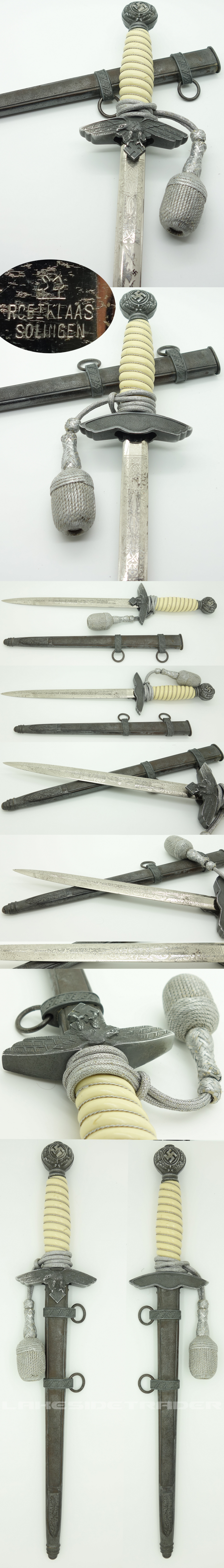 Etched 2nd Model Luftwaffe Dagger by Klaas