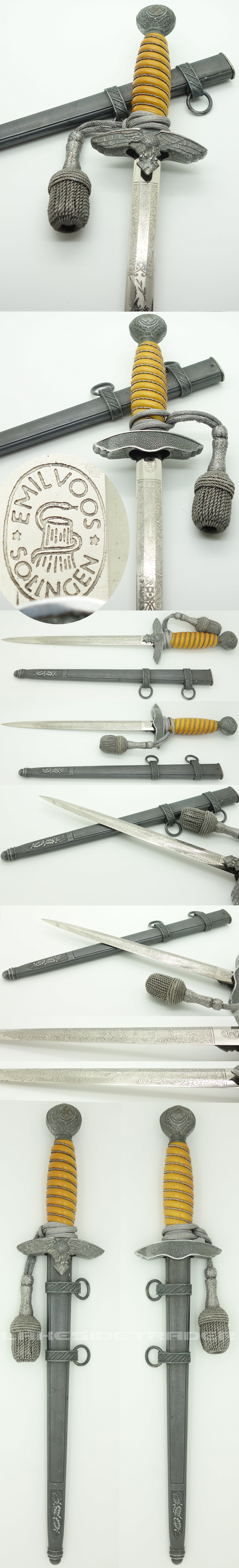 Etched 2nd Model Luftwaffe Dagger by Voos