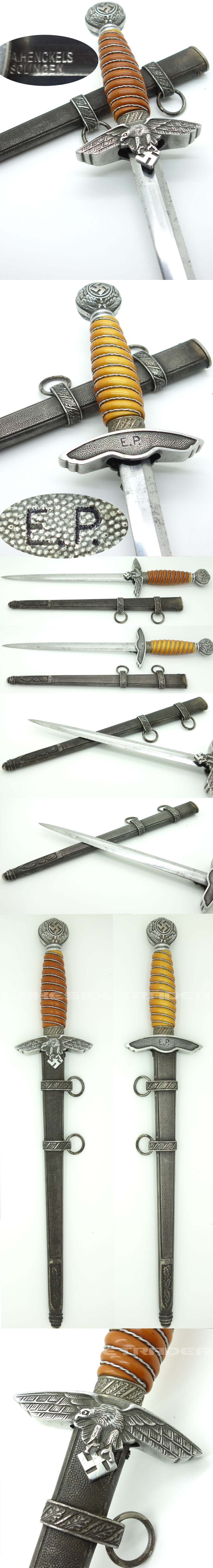 Personalized 2nd Model Luftwaffe Dagger by J.A. Henckels