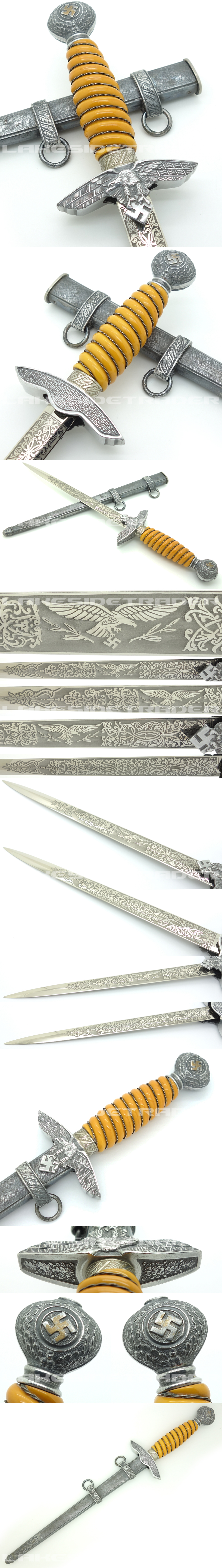 Etched 2nd Model Luftwaffe Dagger 