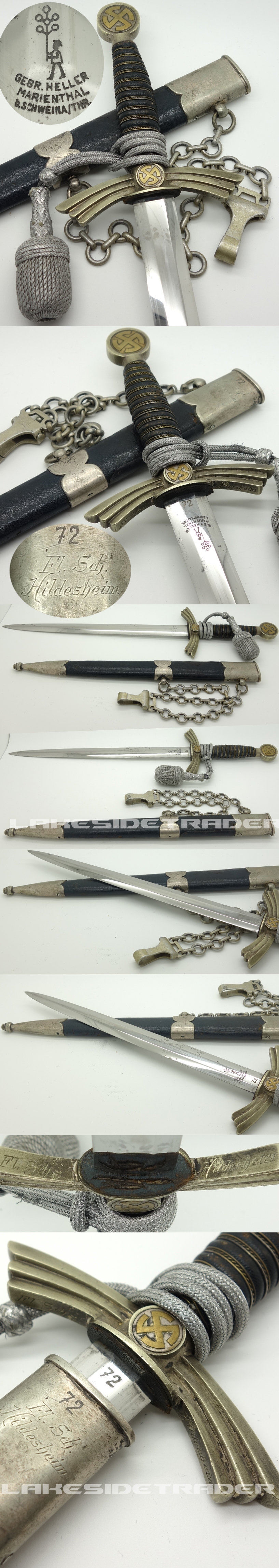 Personalized Gebr. Heller 1st Model Luftwaffe Dagger 