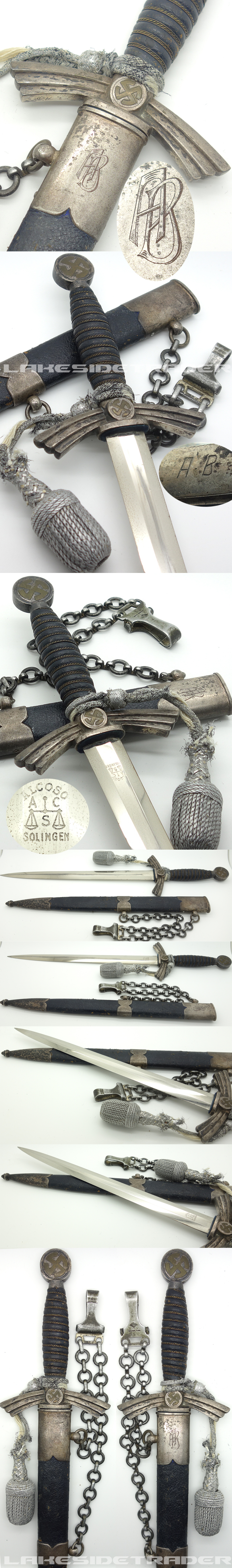 Personalized 1st Model Luftwaffe Dagger by Alcoso