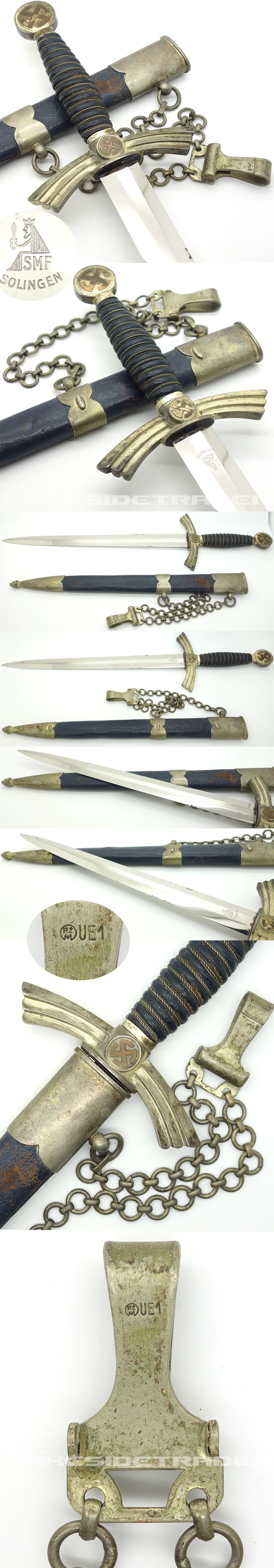 Interesting Transitional DLV/ 1st Model Luftwaffe Dagger