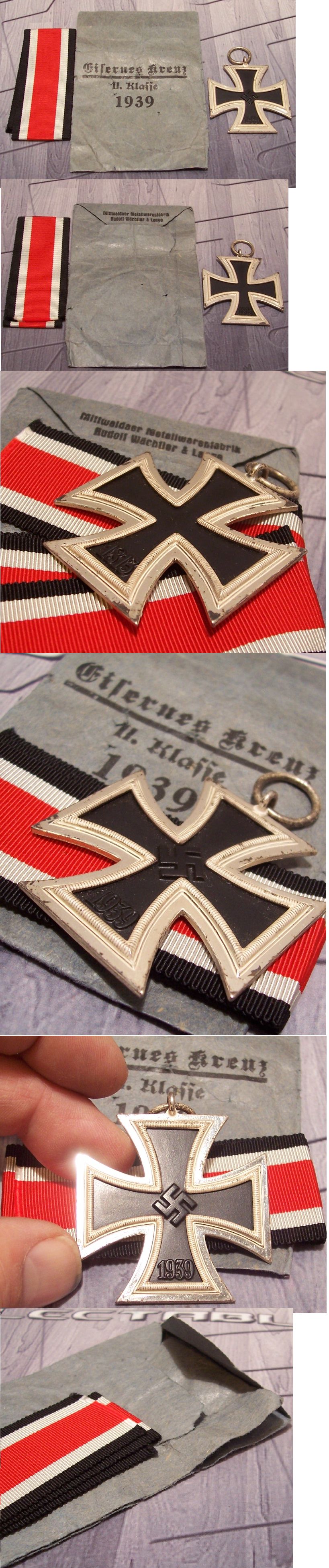 2nd Class Iron Cross in issue packet by W&L