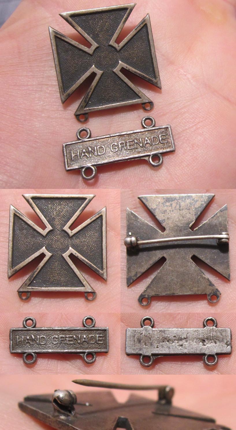 US Army Marksman Badge with Hand Grenade Clasp