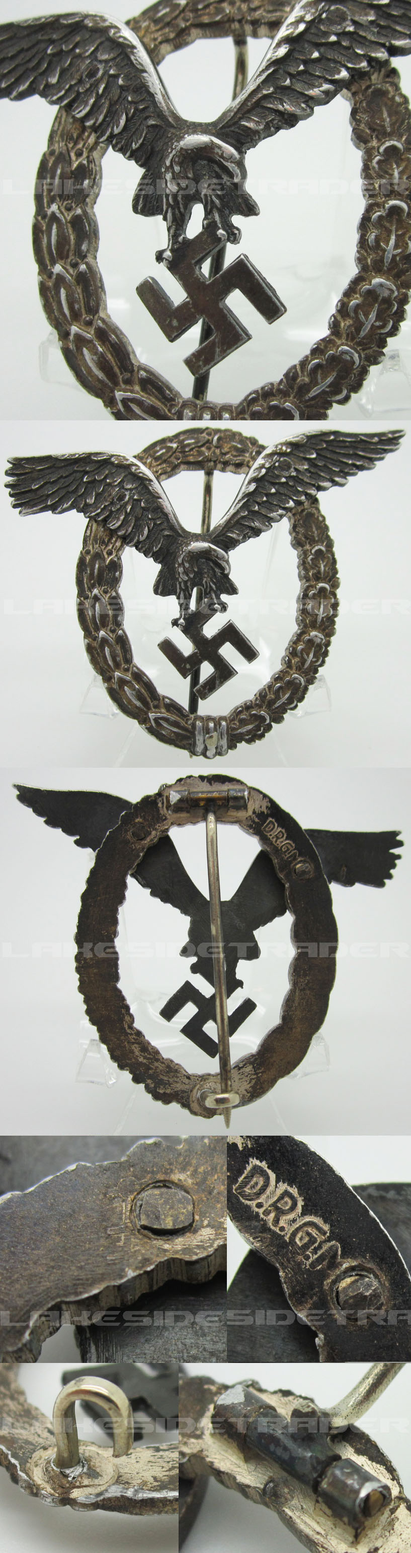 Luftwaffe Aluminum Pilot Badge by Assmann