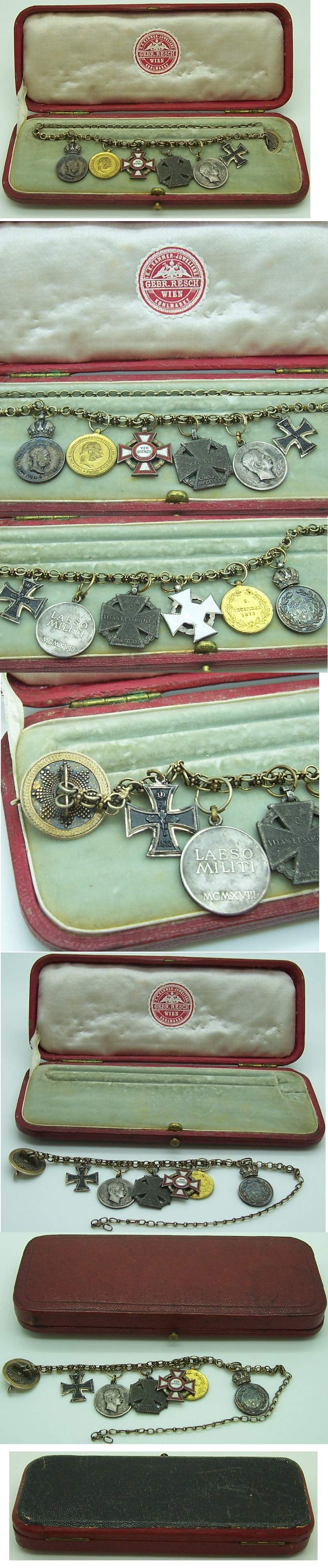 Cased Miniature Imperial Medals grouping