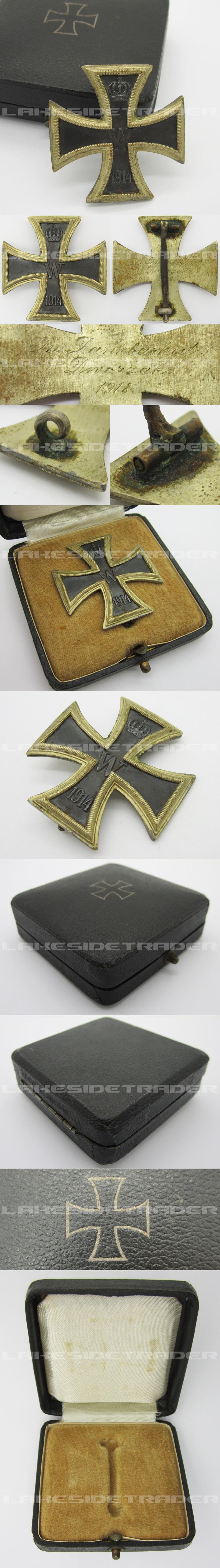 Cased and Personalized Imperial 1st Class Iron Cross