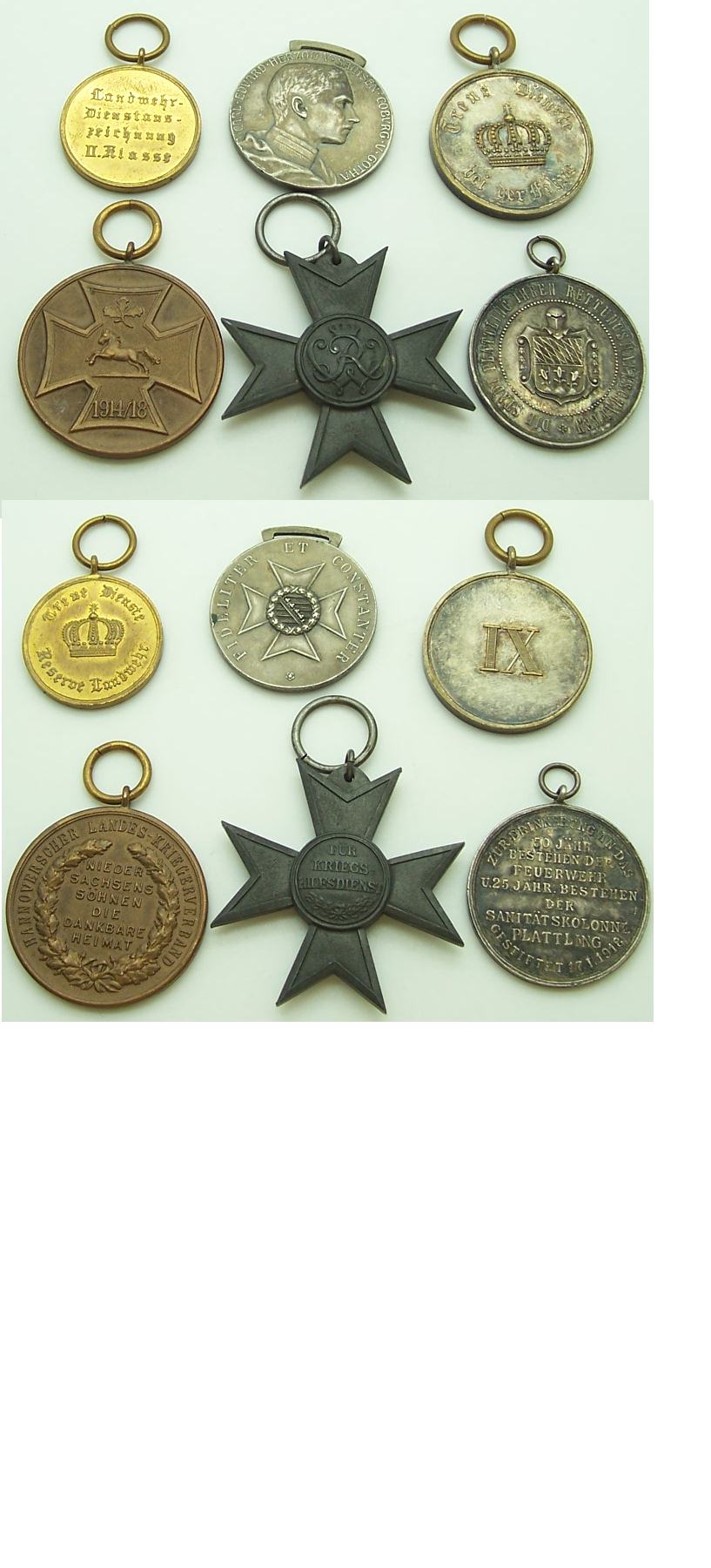 Group of 6 Imperial Era medals