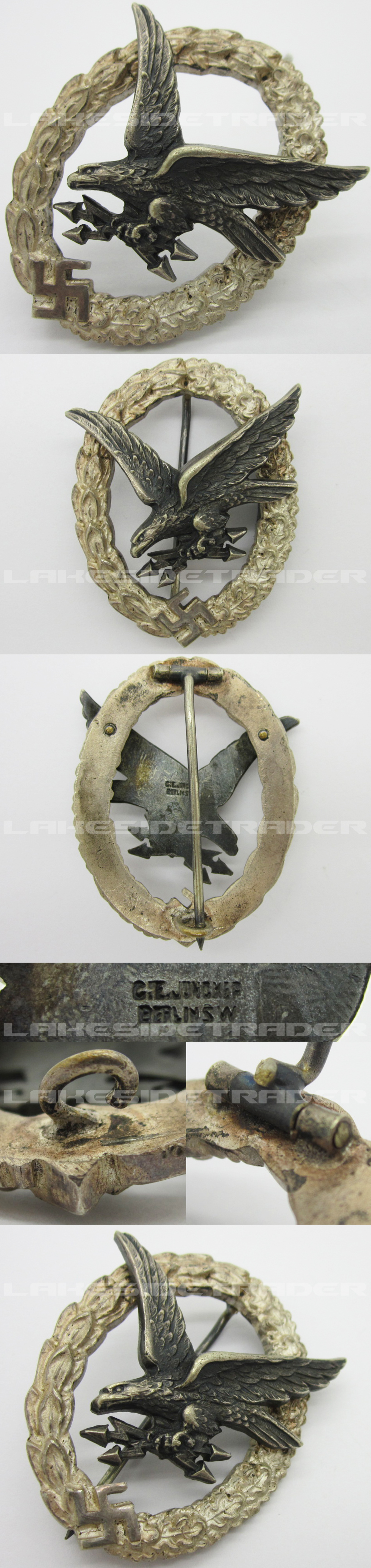 Radio Operation/Air Gunner Badge by Juncker