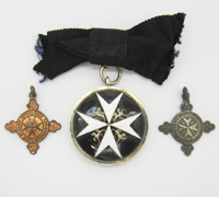 The Order of St. John Serving Sister Breast Badge with Miniatures