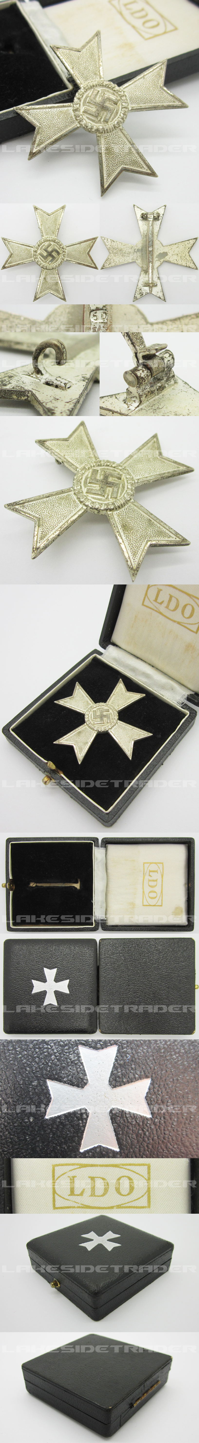 Cased 1st Class War Merit Cross without Swords by 50