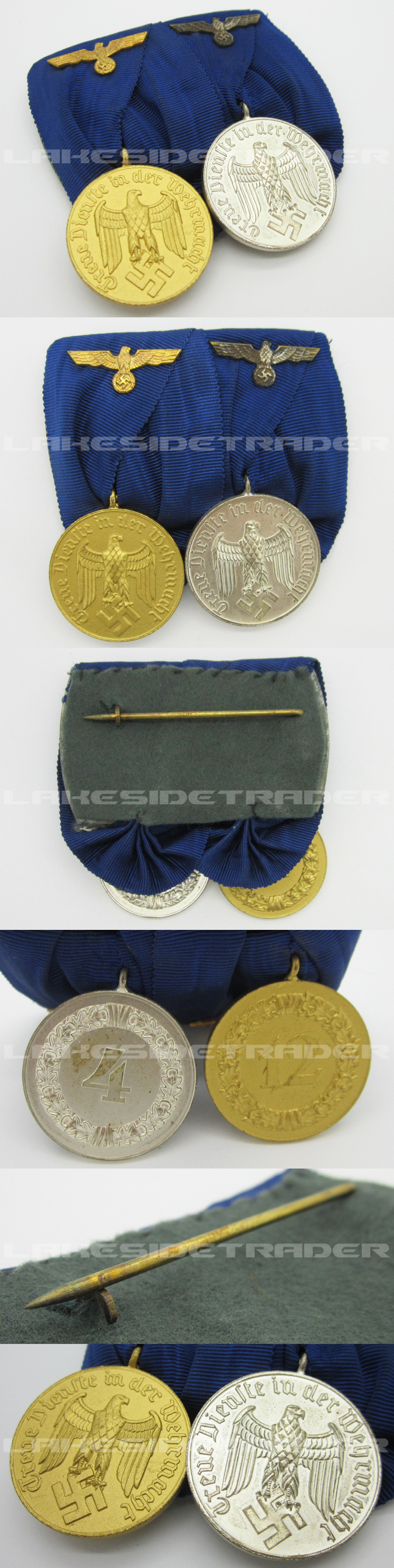 Army 4 & 12 Year Long Service Medal Bar